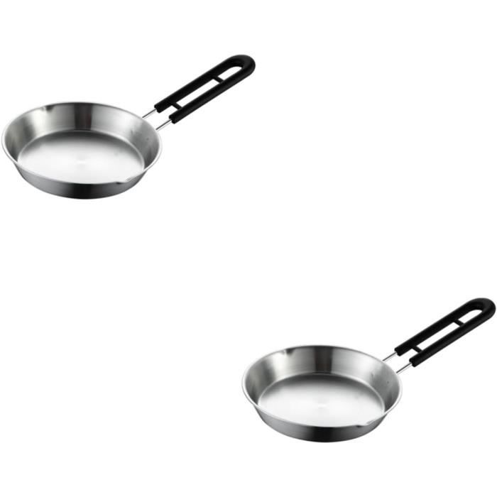 Set De 3 Petites Casseroles En Émail - Mini Marmites Avec Poignées Double - Pour Plaques Électriques/Induction (Pas Gaz)