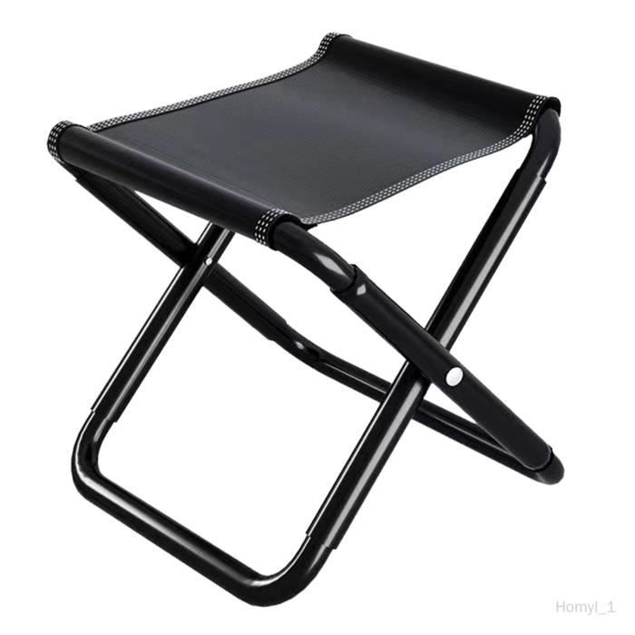 Tabouret Pliant Télescopique Réglable (6,5 à 45 Cm) - Charge Max 180 Kg - Léger (850 G) Avec Sangle - Parfait Camping, Pêche, Jardin, événements Extérieurs