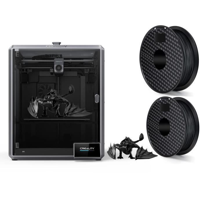 Creality K1 Max Imprimante 3D avec lidar AI polyvalent , caméra AI , 300*300*300 mm + 2 pcs rouleaux de filament PLA ( Noir )
