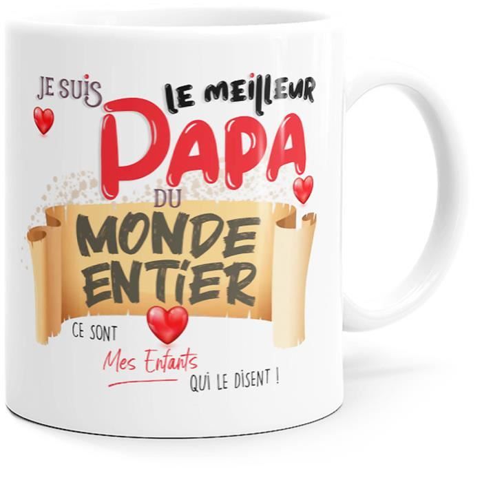 Mug Papa Fête des Pères Idée Cadeau Originall Homme Anniversaire Noël