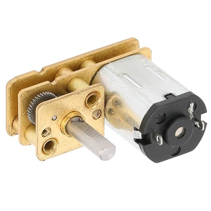 Mini Motoréducteur N20 DC 6V – Couple élevé, Engrenages Métal, 50RPM, Pour Robot DIY