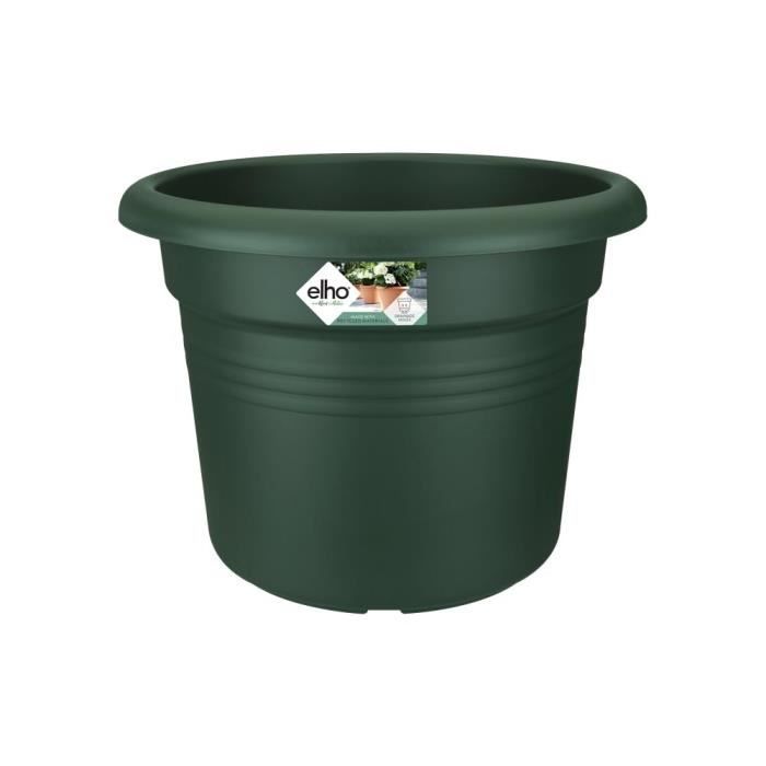 Elho Bac à fleurs Green Basics Cilinder 65 - Vert - Ø 64 x H 49 cm - extérieur - 100% recyclé