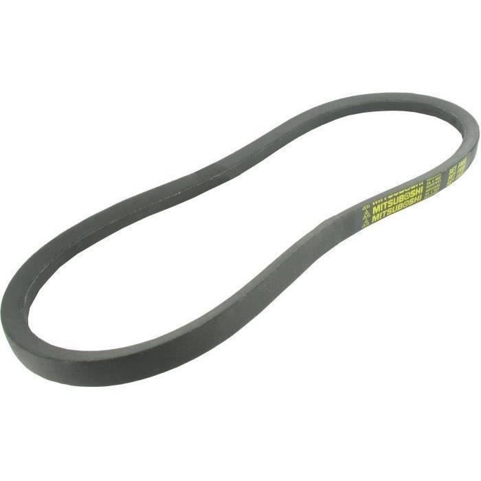 Courroie lisse trapézoïdale série A (section 13x8mm) Longueur ext: 2184mm