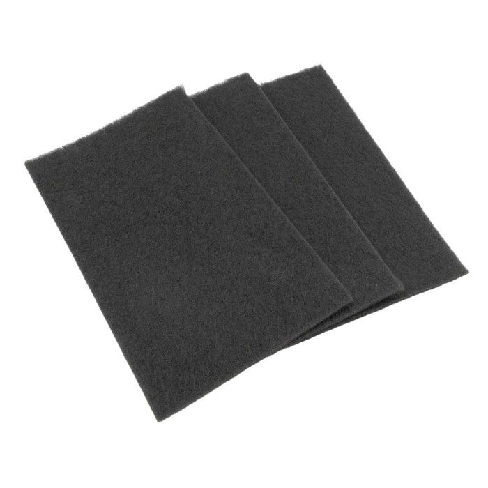 SOS Accessoire Lot de 3 filtres charbon (avec tiges de fixation) pour Hotte - 74X7954 SAUTER BRANDT MASTERCOOK FAGOR
