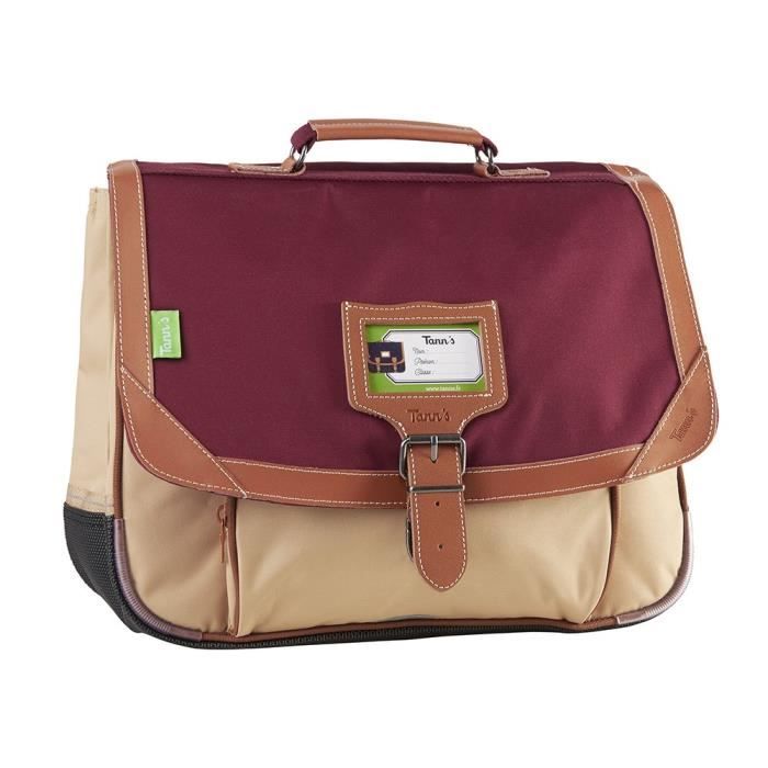 TANN S Cartable 2 Compartiments Primaire 38 cm Grenat et