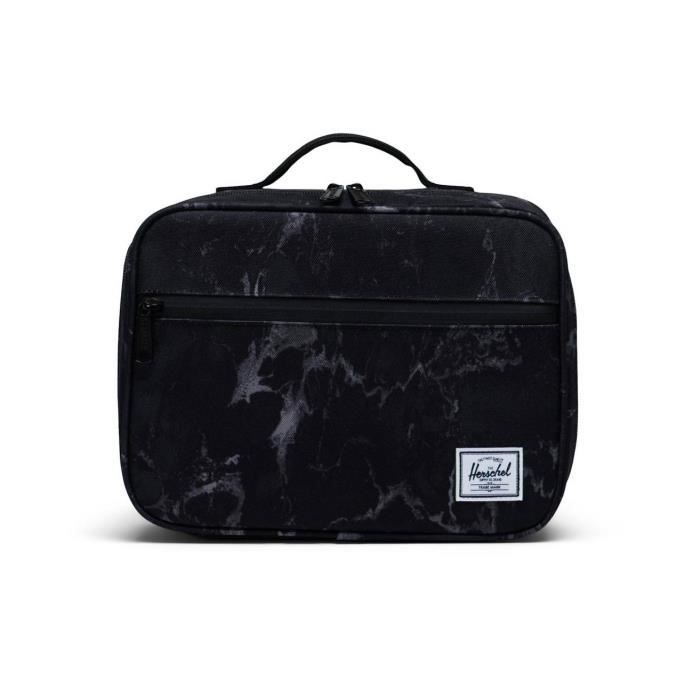 Herschel Pouches Pop Quiz Lunch Box Black Marble [147687] sac d