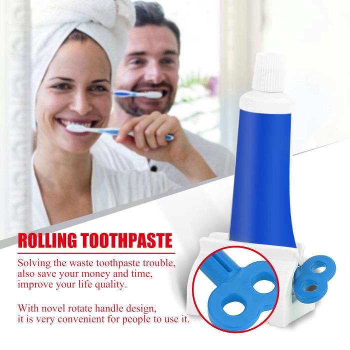 Rouge // Bleu // Vert Distributeur de Dentifrice,Presse Tube Dentifrice,3 pièces de Distributeur de Dentifrice Presse-Tube de Tube de Dentifrice Presse-Tube pour Salle de Bain