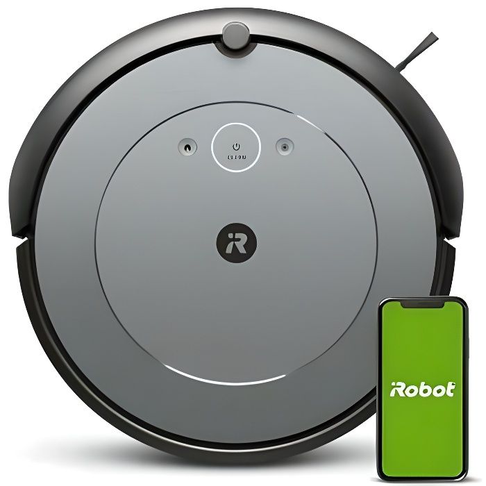 iRobot Roomba i1154 - Aspirateur Robot sans fil Connecté Wi-Fi - Système de nettoyage puissant - Deux brosses multisurface