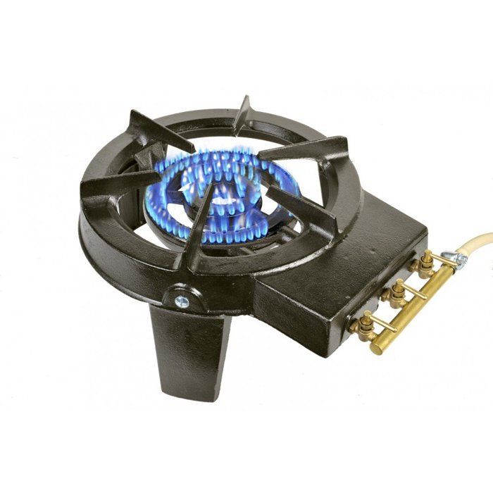 Connectique GAZ PACK Rechaud Gaz Fonte véritable MEVA 9.8 KW 4 pieds 3 robinets Connectique GAZ PACK Rechaud Gaz Fonte véritable MEVA 9.8 KW 4 pieds 3 robinets