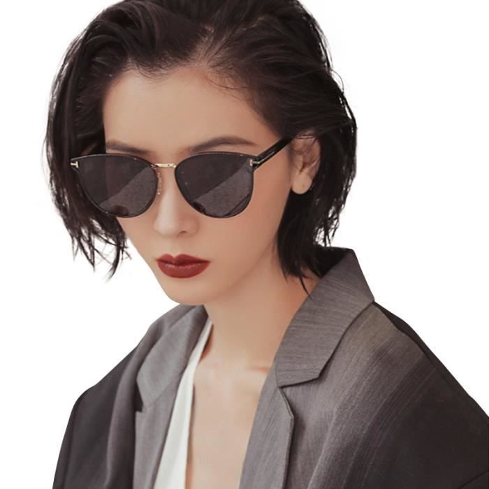 FEISEDY Lunette de Soleil Femme Polarisées Vintage 100/% UV400 Lunettes de Soleil de Mode de Rue en Plein Air pour Femme B2526