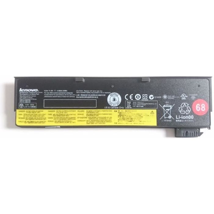 Batterie originale LENOVO 68 pour Lenovo X240 X250 T450 T440 T440s 45N1125...
