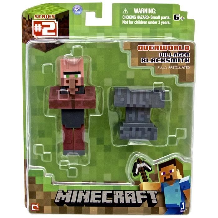 Minecraft 3 Pouces Actions Villageois De Forgeron Cdiscount Jeux Jouets