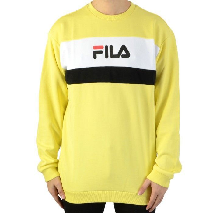 pull fila jaune homme