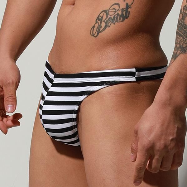 Maillots De Bain Homme Rayé Bleu&vert – Happy Duck