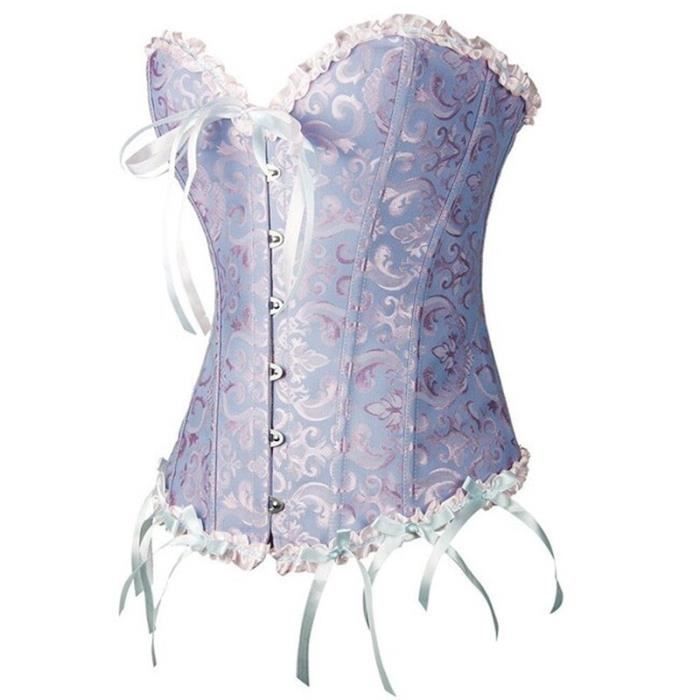 Corset à Lacets En Satin Pour Femme – Bustier Vintage Grande Taille, Pour Cosplay, Mariage, Halloween