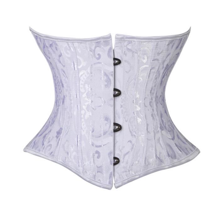 Femme Gainant Complet Buste Glissement Body Maille Ceinture Noir Taille