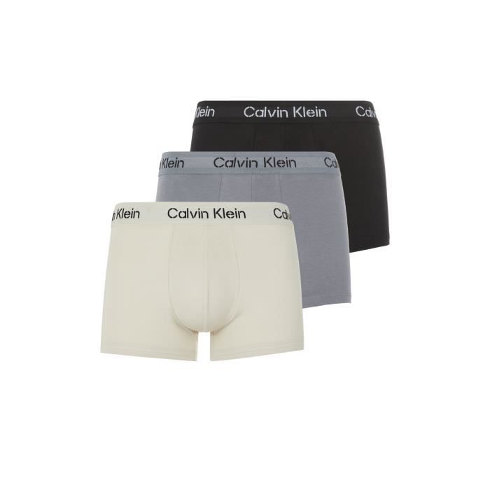 Tripack boxers coton stretch Calvin klein Homme Multicolore