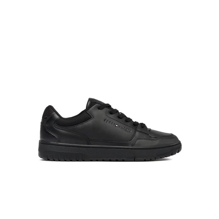 Tommy Hilfiger Sneakers en cuir - Tommy Hilfiger - Core Essential - Noir - Homme - Lacets