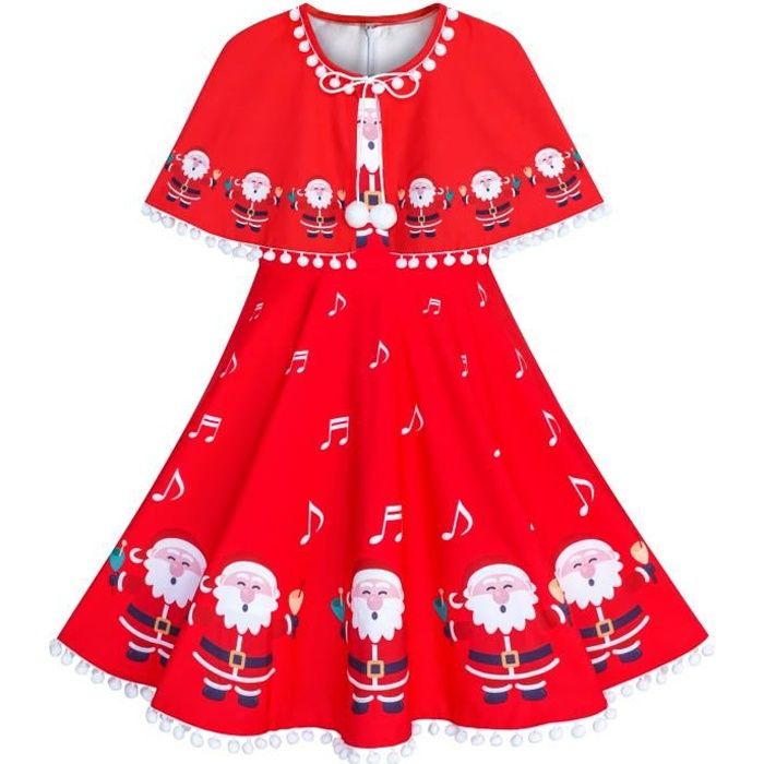 Robe pere noel fille