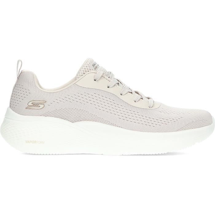 Skechers Baskets - SKECHERS - BOBS INFINI 117550 - Beige - Lacets - Semelle intérieure en mousse à mémoire