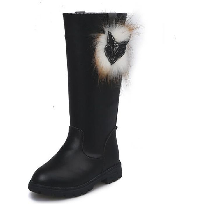 bottes cuir fille