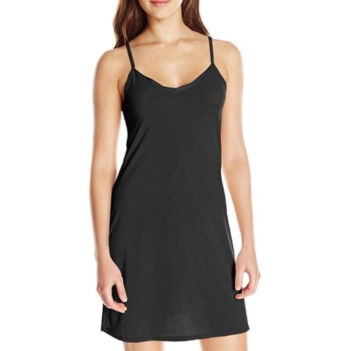 fond de robe coton noir