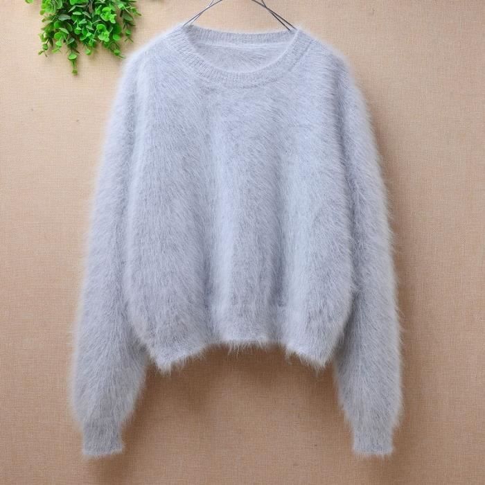Pull en outlet fourrure femme