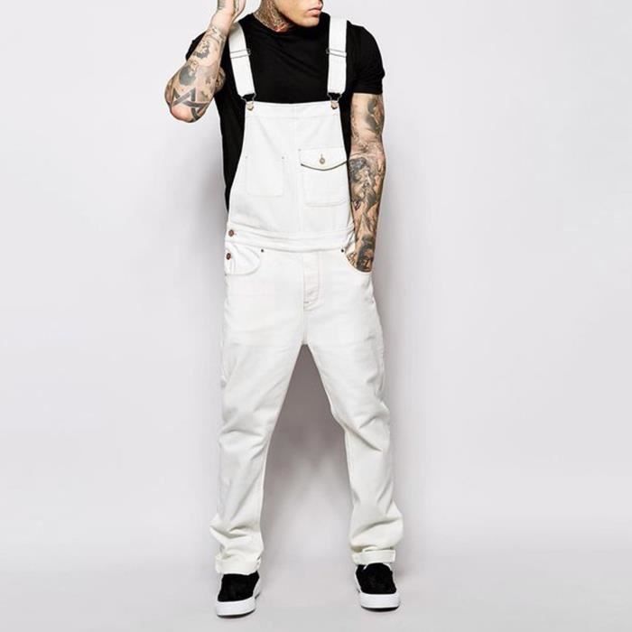 Salopette discount homme blanche