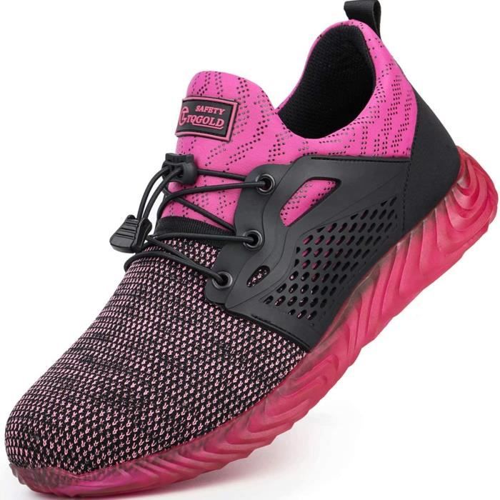 Chaussures De Sécurité Pour Femme Rojeam - Embout Acier 200J, Semelle Anti-perforation Kevlar, Antidérapantes