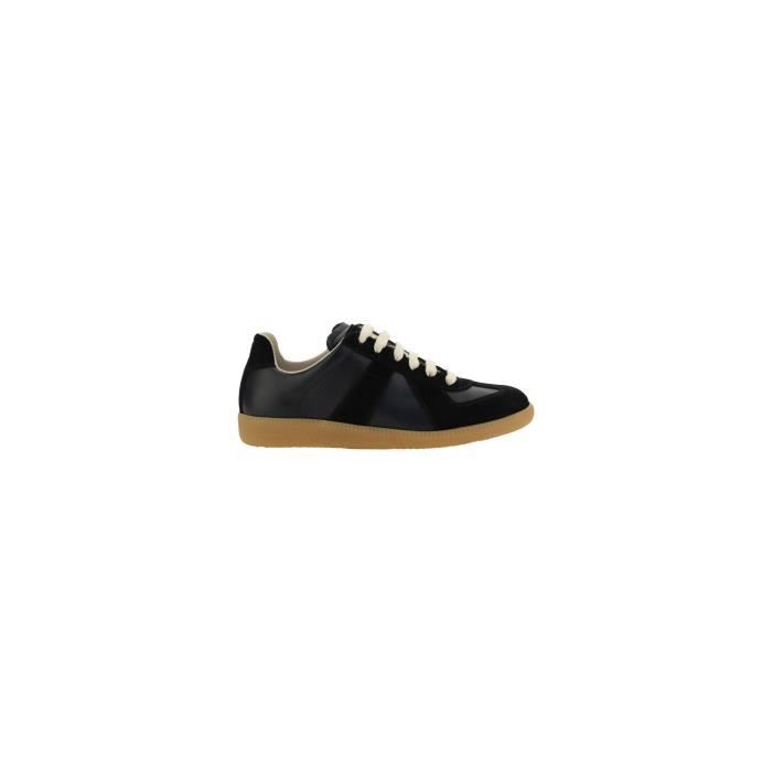 MAISON MARGIELA FEMME S58WS0109P1895H6851 NOIR AUTRES MATERIAUX BASKETS Noir Cdiscount Chaussures