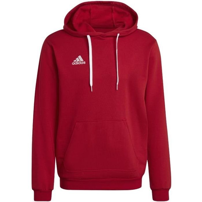 Adidas Entrada 22 Sweat Hoodie H57514 Homme Rouge pulls molletonnes Rouge Cdiscount Pret a Porter