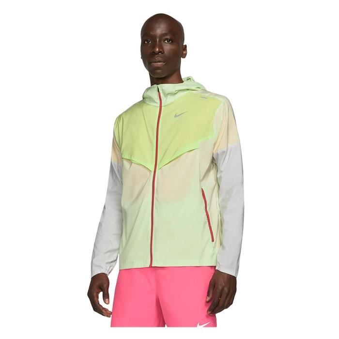 veste nike verte et grise