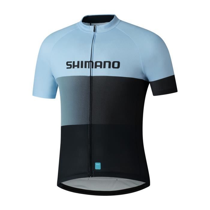 MAILLOT DE VELO SHIMANO BLEU CIEL TAILLE M