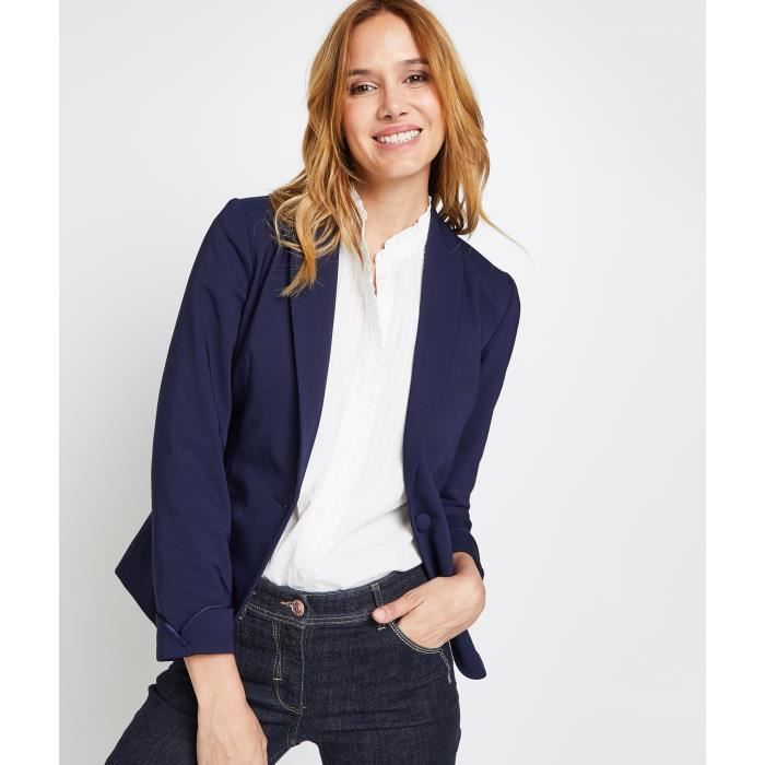 GRAIN DE MALICE Veste blazer bleu marine femme Marine