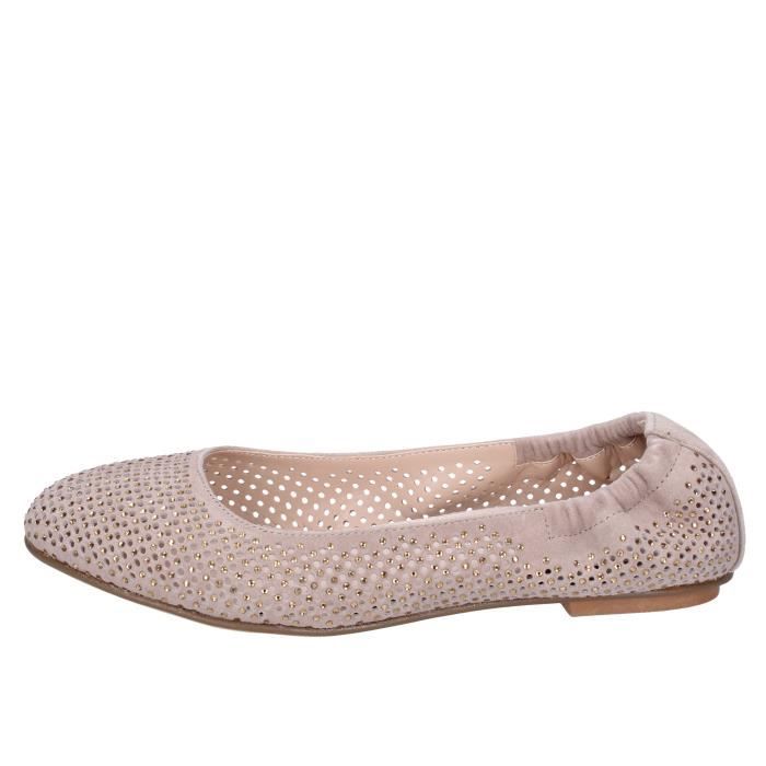 Ballerines Femme en Daim Beige CAFA NOIR BF438 Pointure EU 36 Talon 1 cm Beige Cdiscount Chaussures