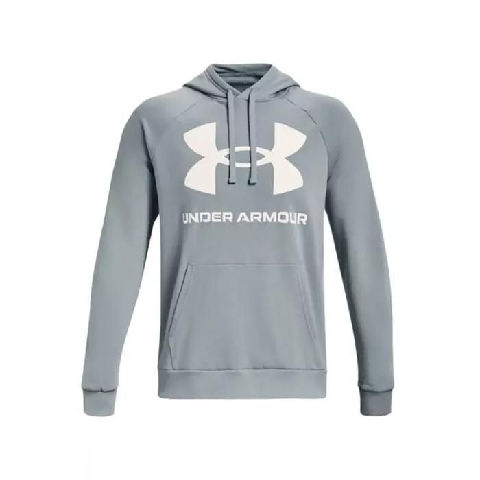 Sweat à capuche Under armour Rival Fleece Big Logo Bleu -Under Armour- Taille :S