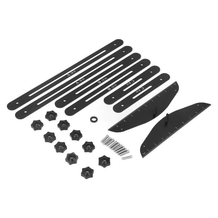 Gabarit Réglable Pour Marches D'escalier En Inox – Plage De 11,4 à 60,7 Pouces, Neuf Comme Neuf