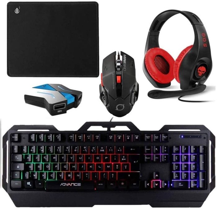 Pack clavier, souris et tapis Pro MK3 pour console XBOX ONE - Convertisseur  inclus - rétro éclairé - Cdiscount Informatique