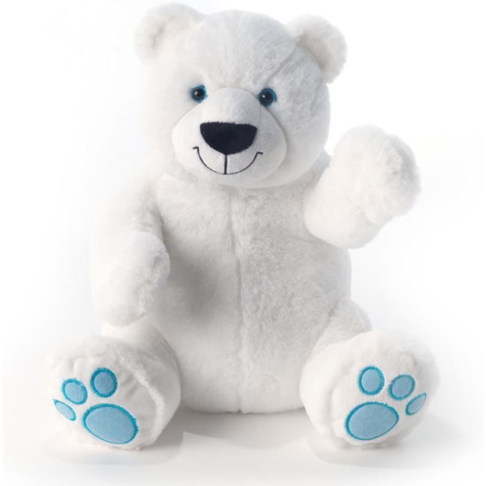 peluche ours bleu