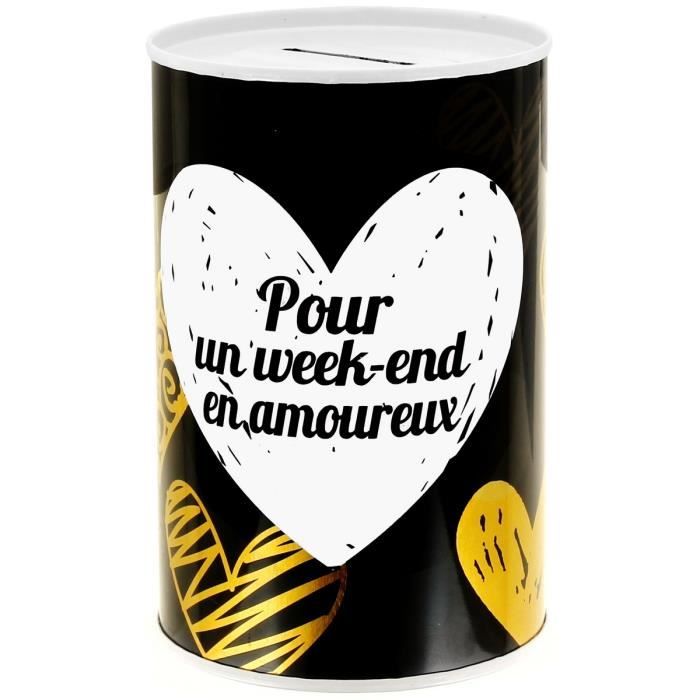 Tirelire Metal Ideal Mariage Anniversaire Pour Cagnotte Week End En Amoureux Noir Cdiscount Maison Tirelire Metal Ideal Mariage Anniversaire Pour Cagnotte Week End En Amoureux Noir Cdiscount Maison