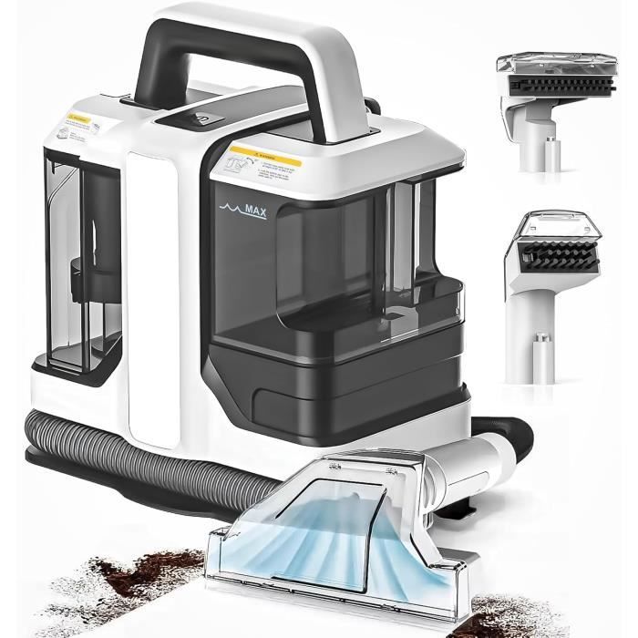 Nettoyeur Tapis Et Canapé Portable - Chauffage 60°C, Aspiration 15Kpa, Double Réservoir - Kiseely MA1