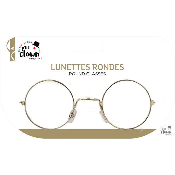 Lunettes dorees rondes - Grand mere