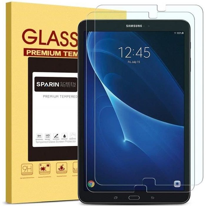 2 Pack] Samsung Tab SM-T580 A6 10.1 Protection d'écran Verre Trempé Pour Samsung  Galaxy Tab A6 10.1 SM-T580 T585 Tablette - Cdiscount Informatique