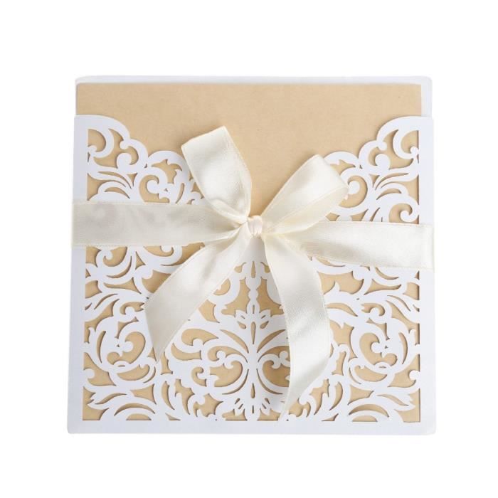 10 Pcs Faire Part De Mariage Telle Carte Invitation Mariage Avec