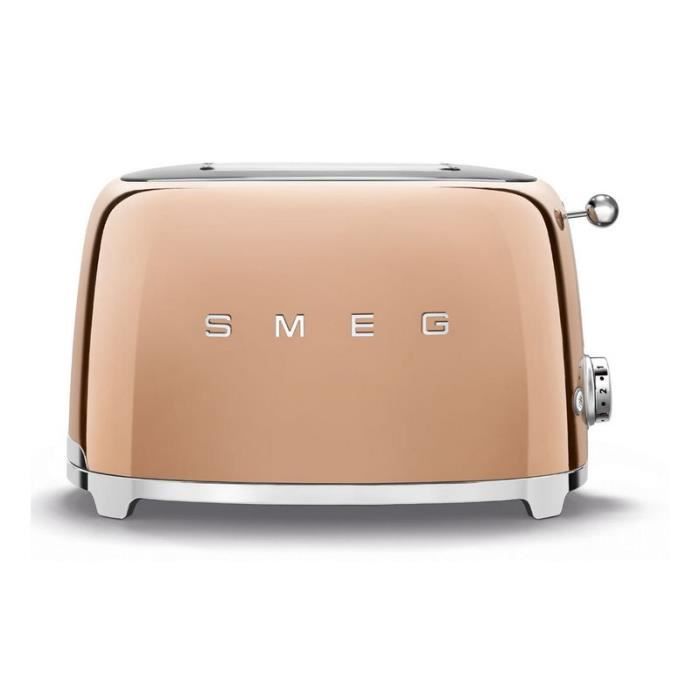 SMEG Grille Pain Toaster 2 Fentes 950W 3 Programmes Cuivre 19,5 Bronze