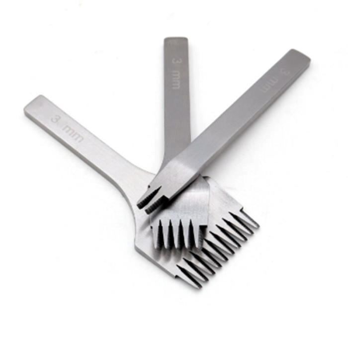 Aiguiseur De Poinçons Pour Travail Du Cuir – Double Tête Conique Diamantée, Noyau Acier Inox 304 – Longueur 75 Mm