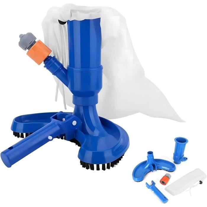 épuisette Fond Piscine Réglable Kit Nettoyage Piscine 5 Pièces - Épuisette Télescopique 40-93cm Filet Feuilles Piscine étang