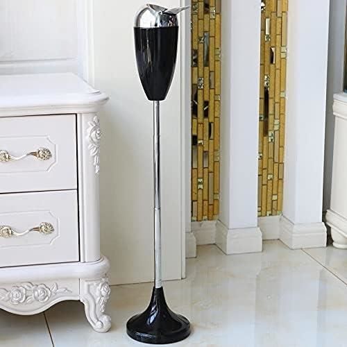 Cendrier Sur Pied Extérieur - Acier Inoxydable, Hauteur 110 Cm, Couvercle Amovible, Coupe-vent