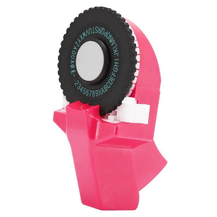 Étiqueteuse Manuelle De Ruban Gaufrage 3D 9 Mm, Mini Fabricant Ruban Adhésif Manuel ABS Coloré Décoratif Pour HandbookPink Fabricant Manuel Rubans Décoratifs Couleur D'étanchéité Indexation Imprimant