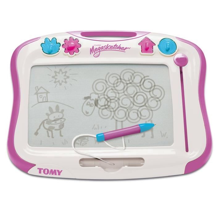 Jeu de coloriage - dessin - TOMY - Megasketcher Classique Rose - Ecran haute qualité - A partir de 3 ans
